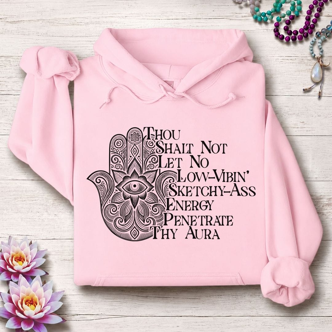 Printify Hoodie Thou Shalt Not Hoodie Light Pink / S