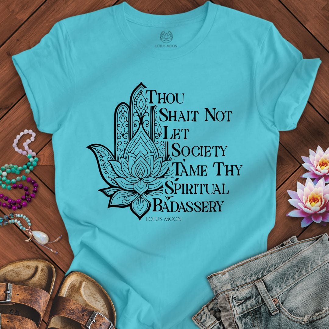 Thy Spiritual Badassery Tee Turquoise