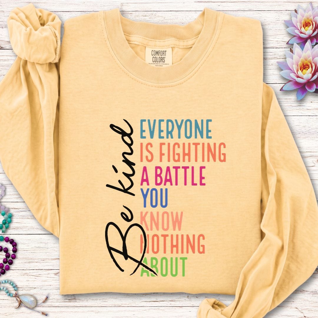 Time To Be Kind Long Sleeve Tee Butter