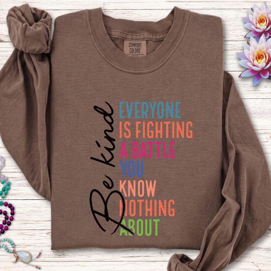 Time To Be Kind Long Sleeve Tee Espresso