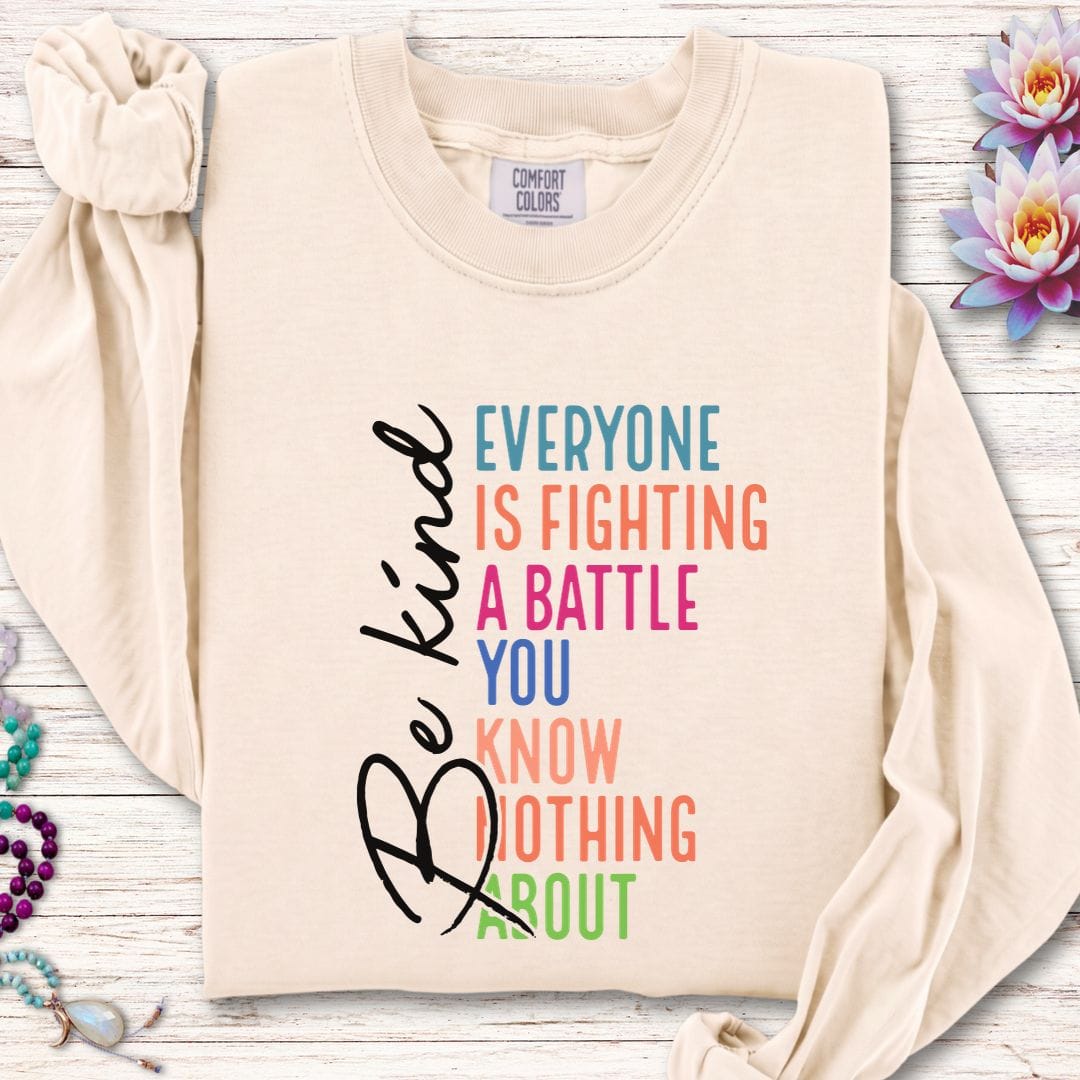 Time To Be Kind Long Sleeve Tee Ivory