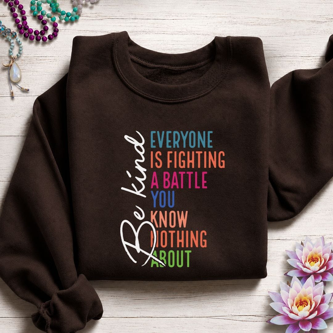 Time To Be Kind Sweatshirt Dark Chocolate