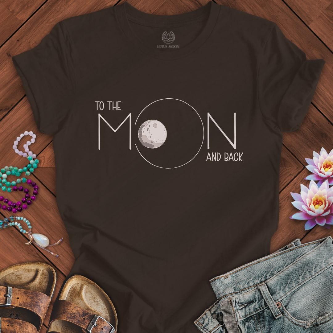 To the Moon Tee Brown