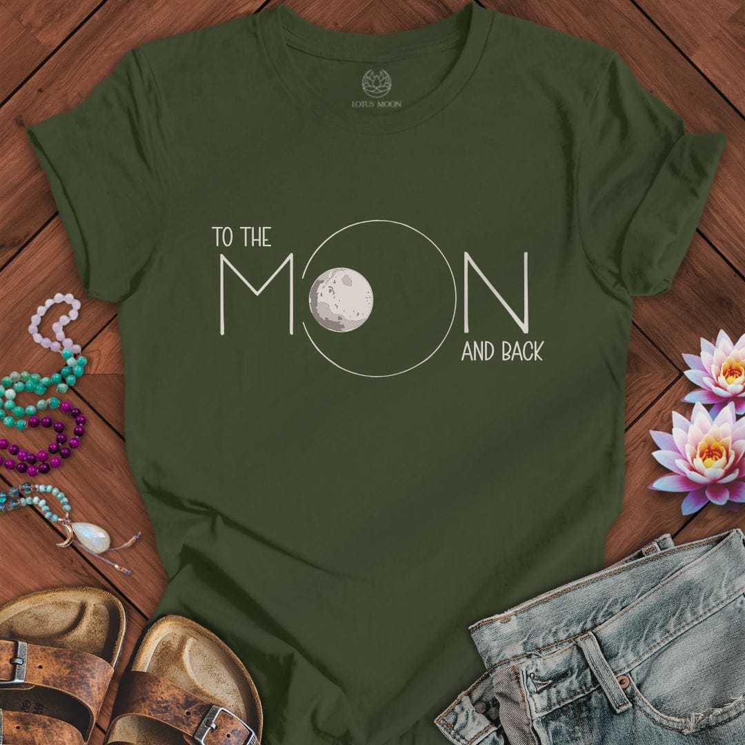 To the Moon Tee Military Green