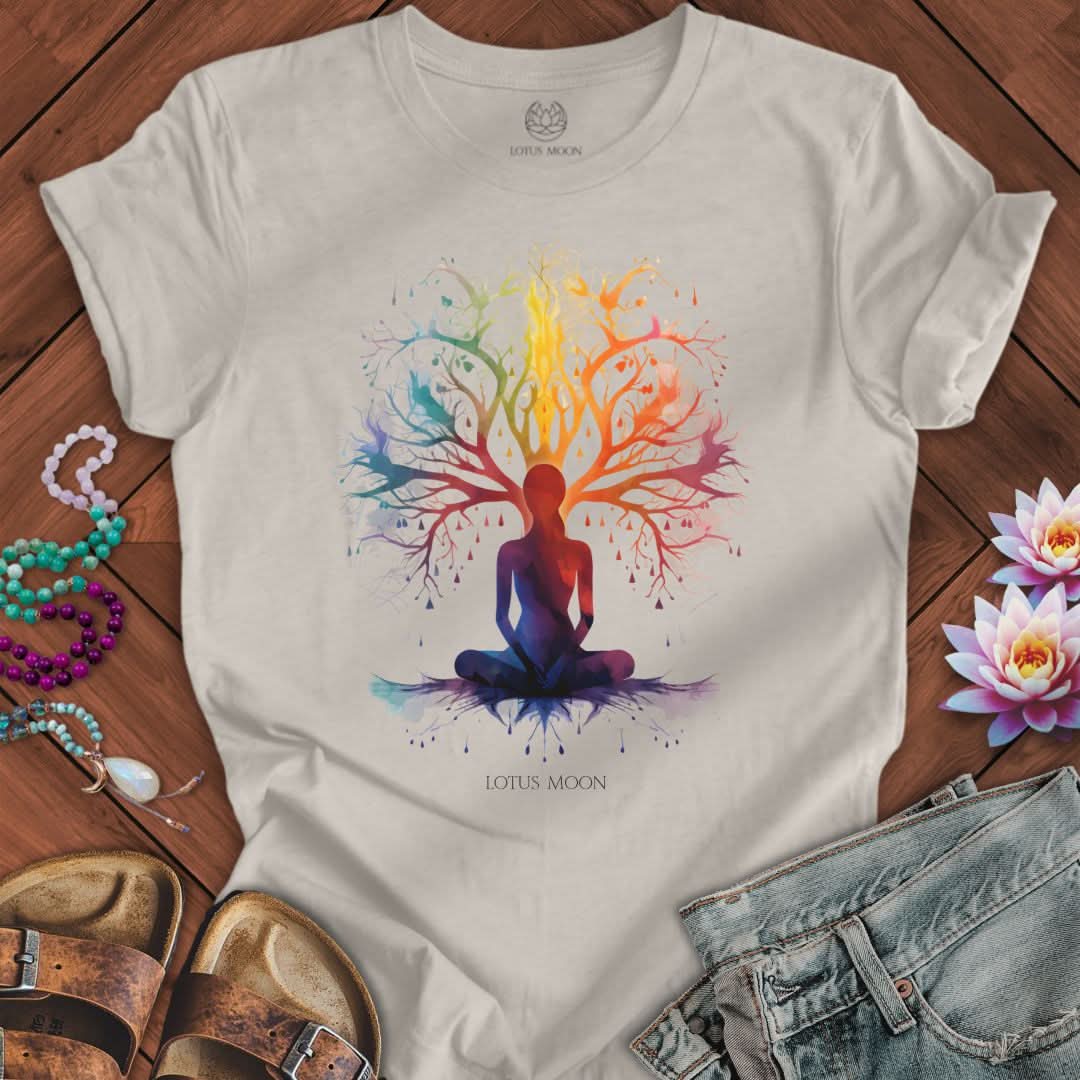 Tree of Thought Tee Heather Dust
