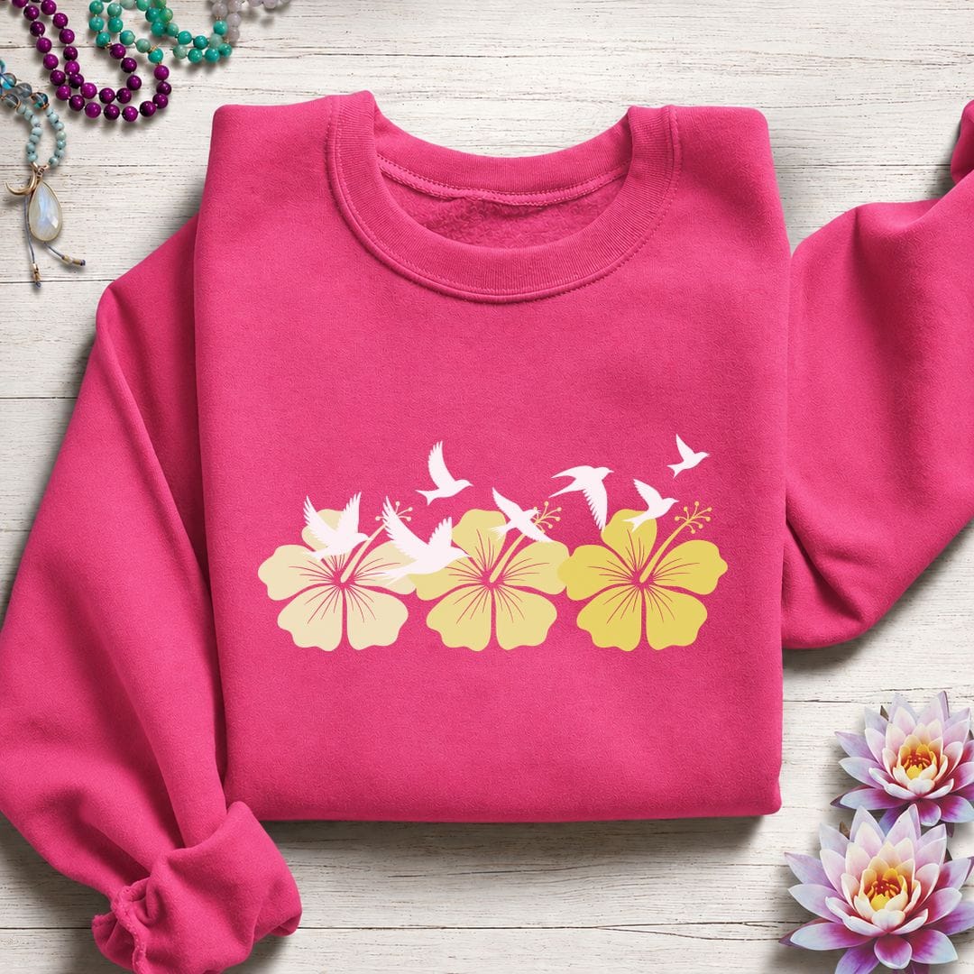 Tropical Flock Sweatshirt Heliconia