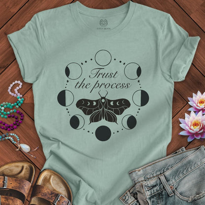 Trust the Process Tee Dusty Blue
