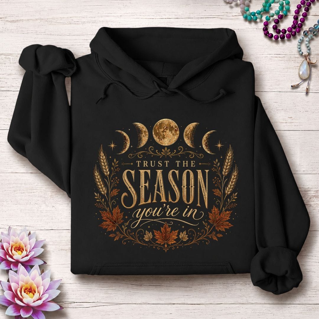 Printify Hoodie Trust The Season Hoodie Black / S