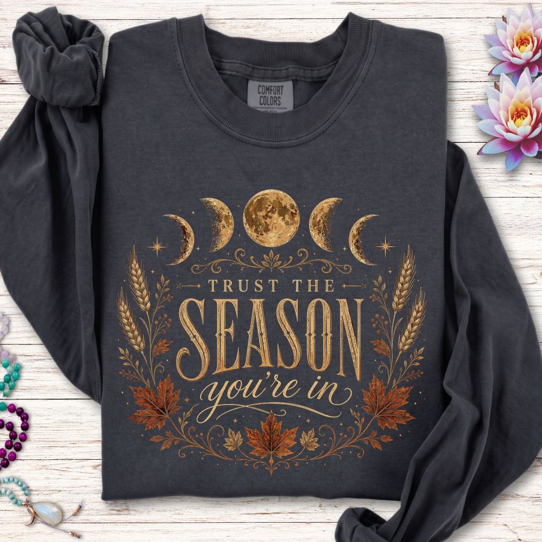 Trust The Season Long Sleeve Tee Graphite
