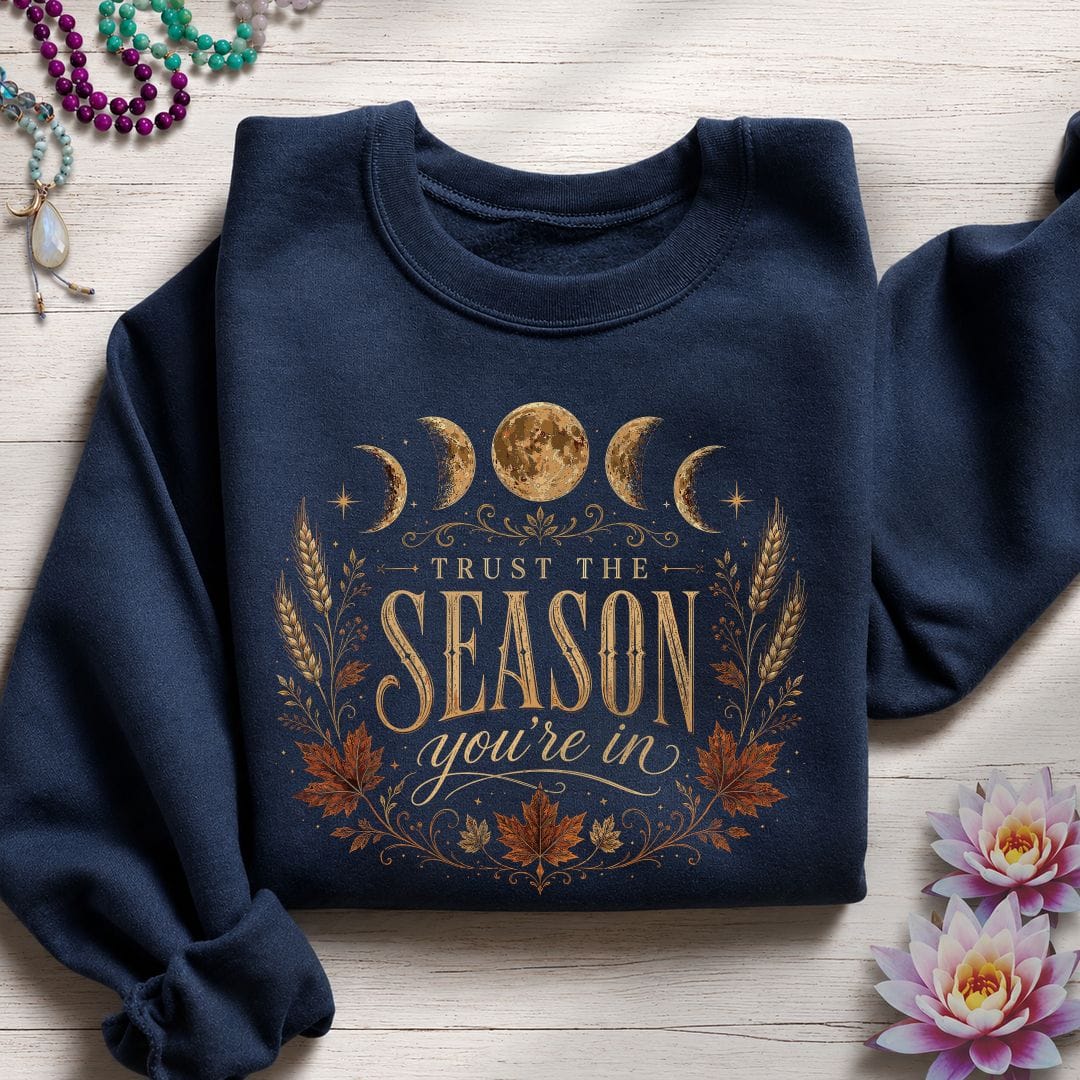 Trust The Season Sweatshirt Navy