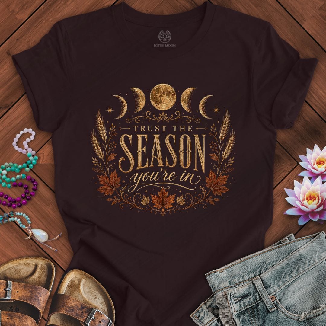Trust The Season Tee Oxblood Black