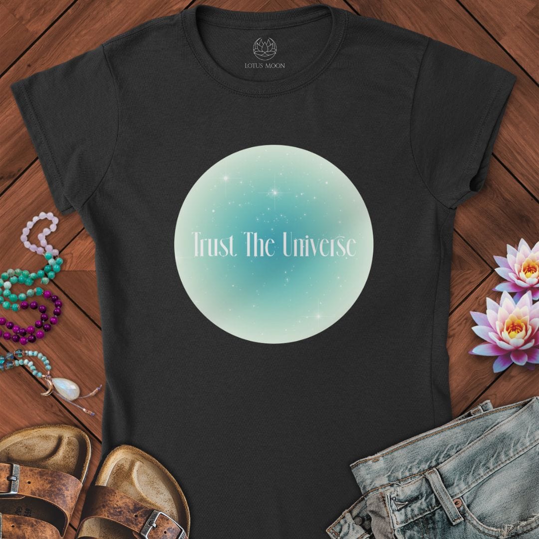Trust The Universe Fitted Tee Black