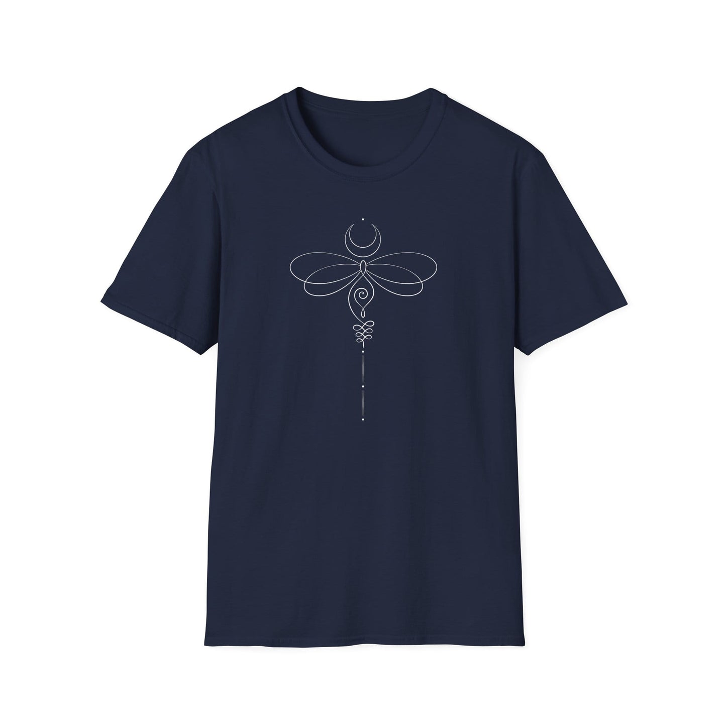 Unalome Dragonfly T-Shirt Navy