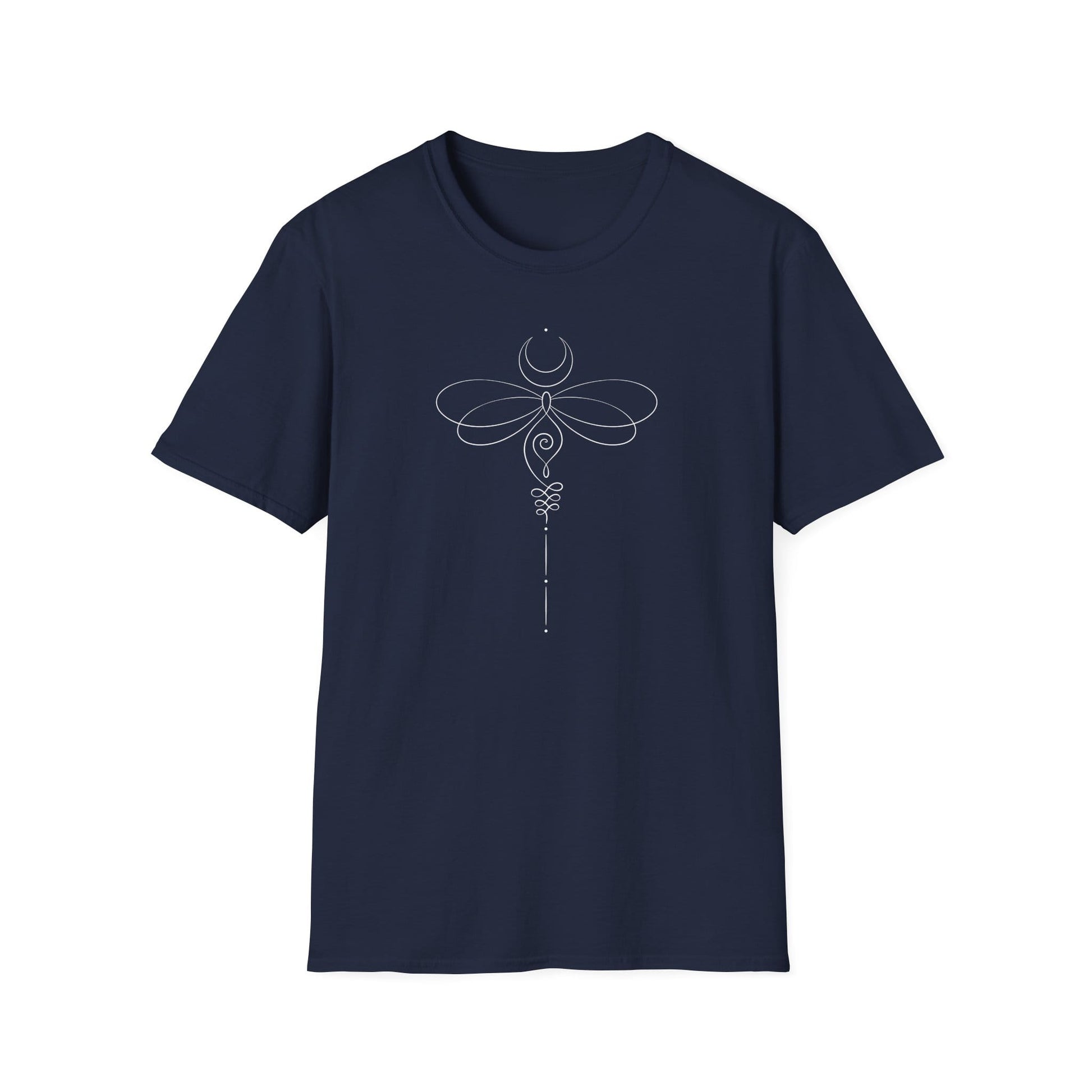 Unalome Dragonfly T-Shirt Navy
