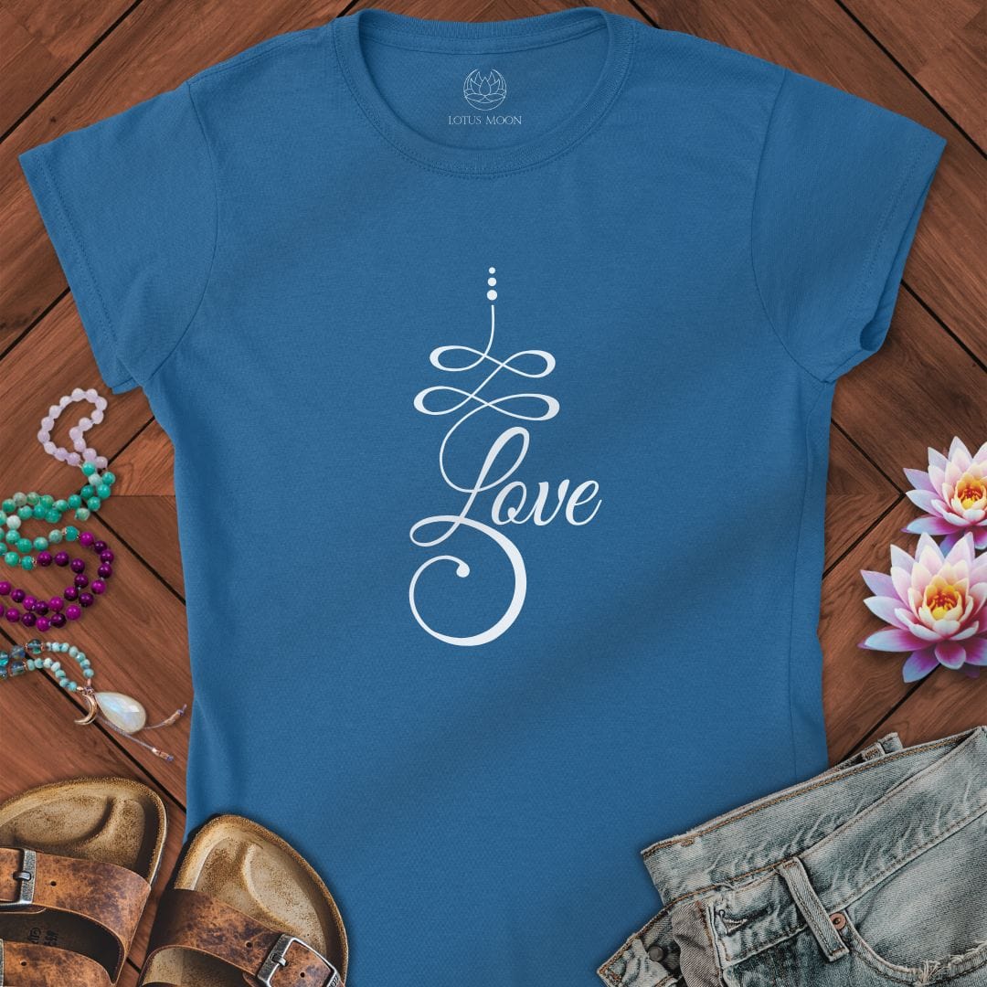 Unalome Love Fitted Tee Royal