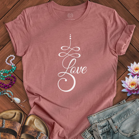 Unalome Love Tee Heather Mauve