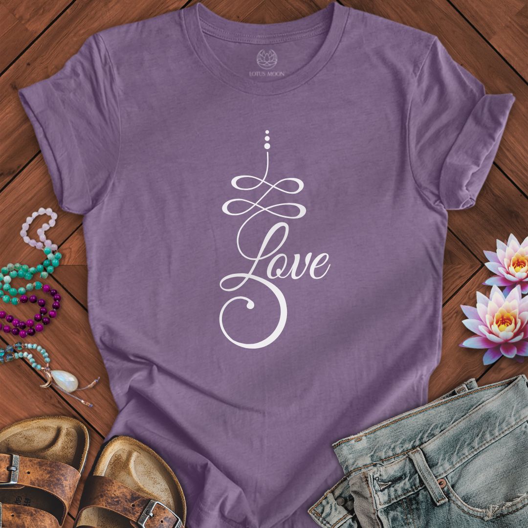 Unalome Love Tee Heather Purple