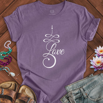 Unalome Love Tee Heather Purple