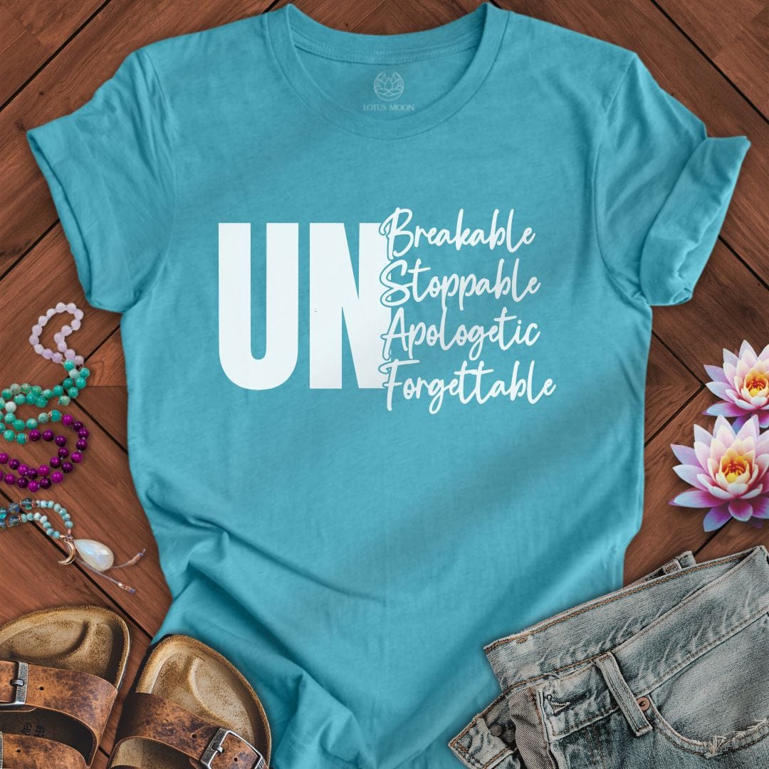 Unstoppable Tee Heather Aqua