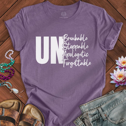 Unstoppable Tee Heather Purple