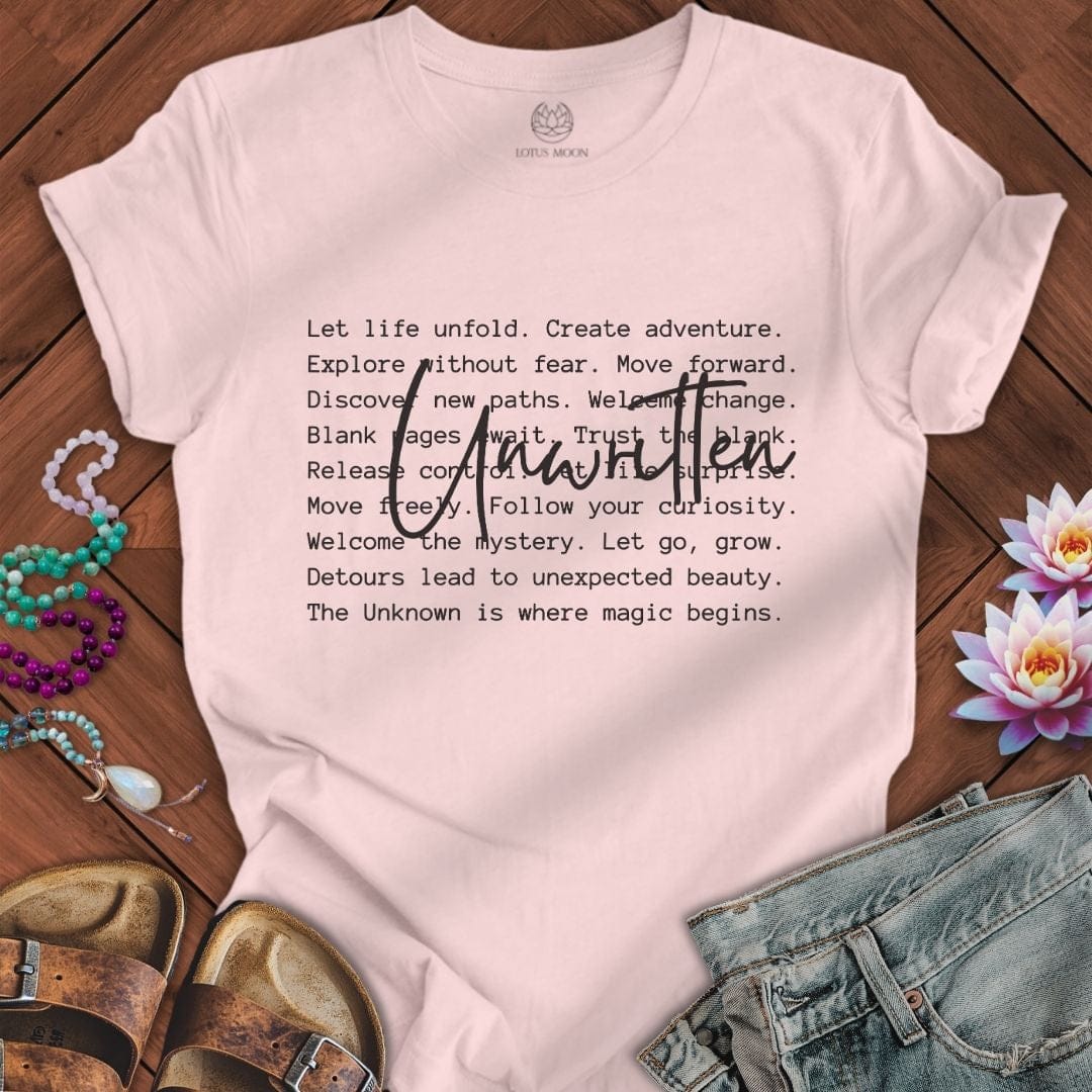 Unwritten Text Tee Soft Pink