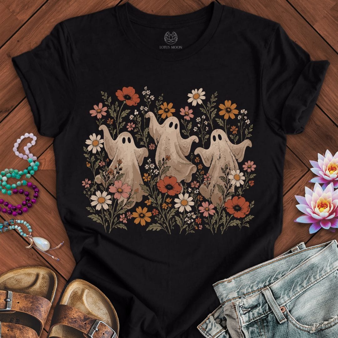 Vintage Dancing Ghosts Tee Black