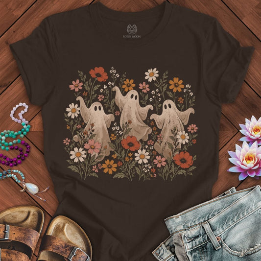 Vintage Dancing Ghosts Tee Brown