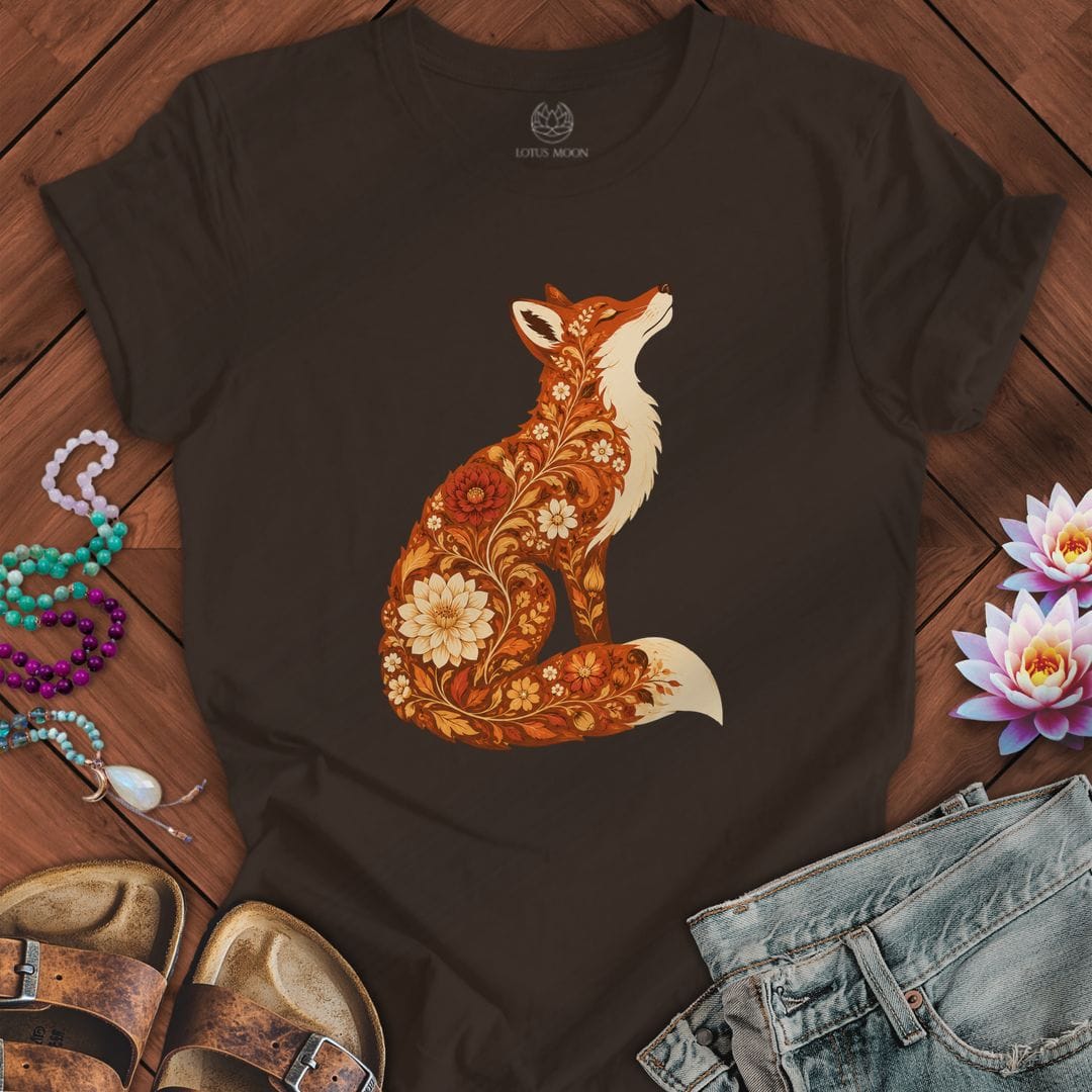 Vintage Red Fox Tee Brown
