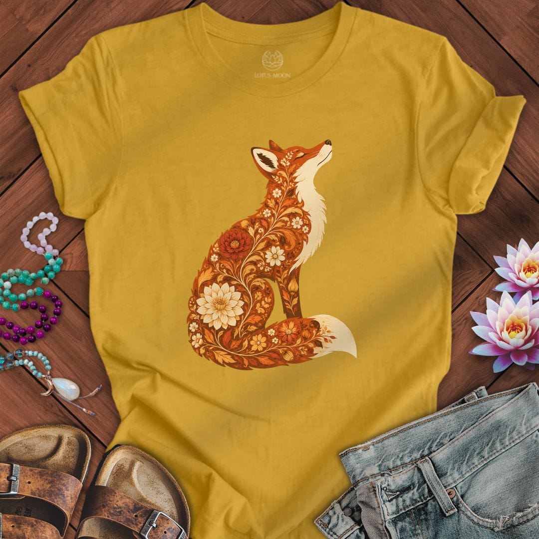 Vintage Red Fox Tee Heather Mustard