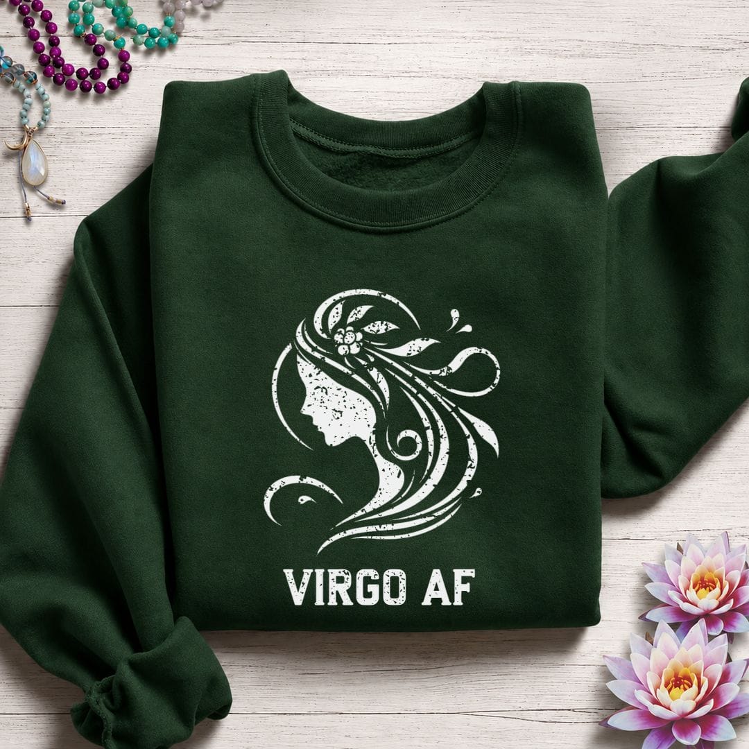 Virgo AF Sweatshirt Forest Green