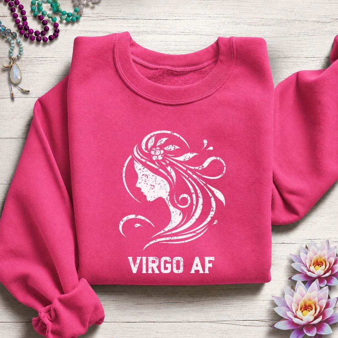 Virgo AF Sweatshirt Heliconia
