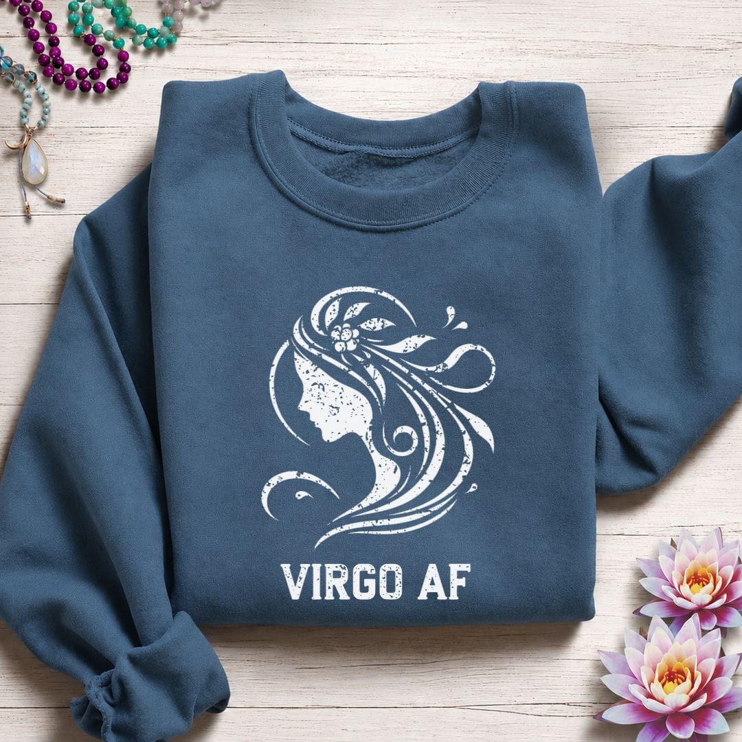 Virgo AF Sweatshirt Indigo Blue