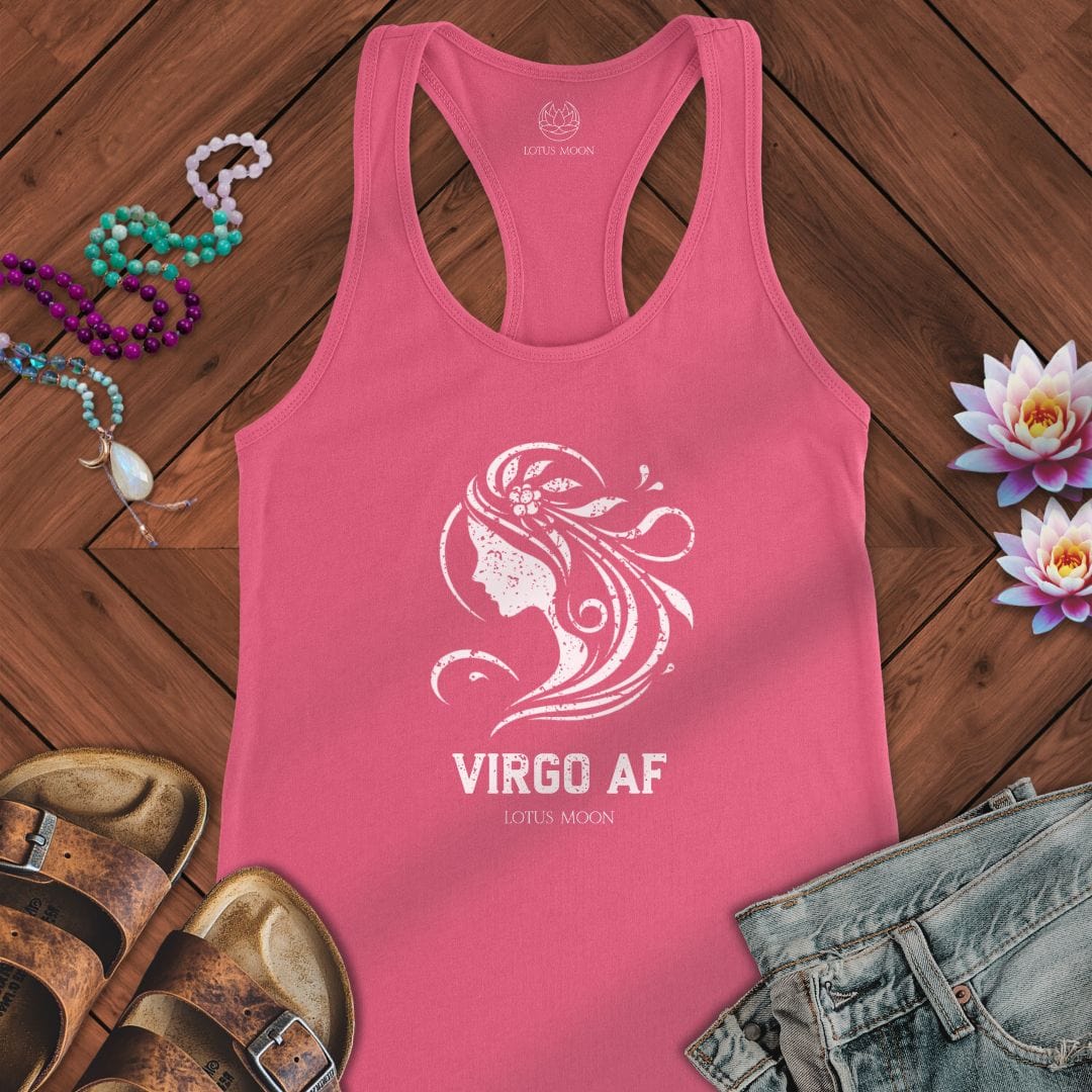 Virgo AF Tank Solid Hot Pink