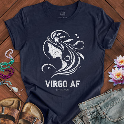 Lotus Moon Co. T-Shirt Virgo AF Tee Heather Midnight Navy / S