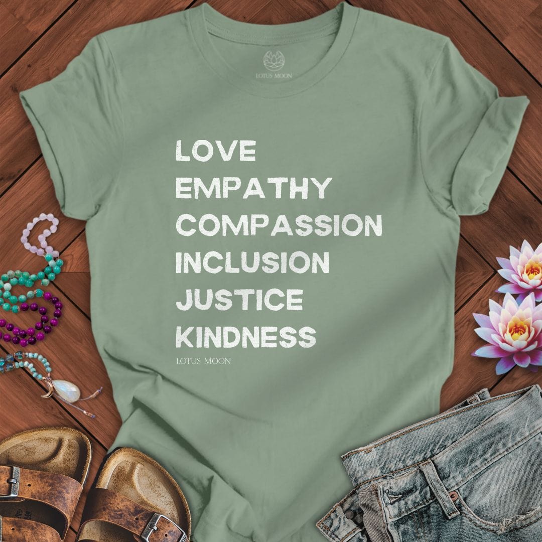 Virtue Text Tee Sage