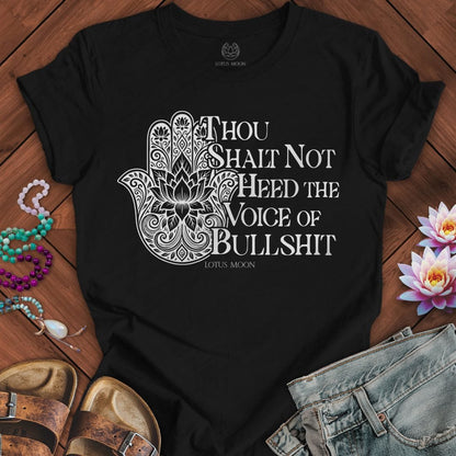 Voice of Bullshit Tee Black Heather
