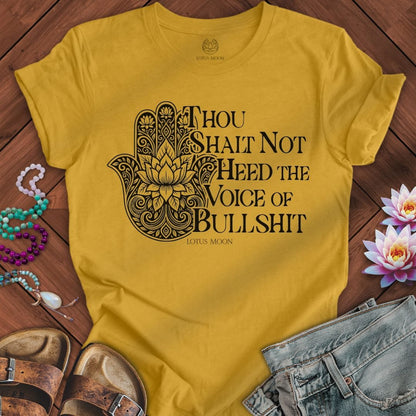 Voice of Bullshit Tee Heather Mustard
