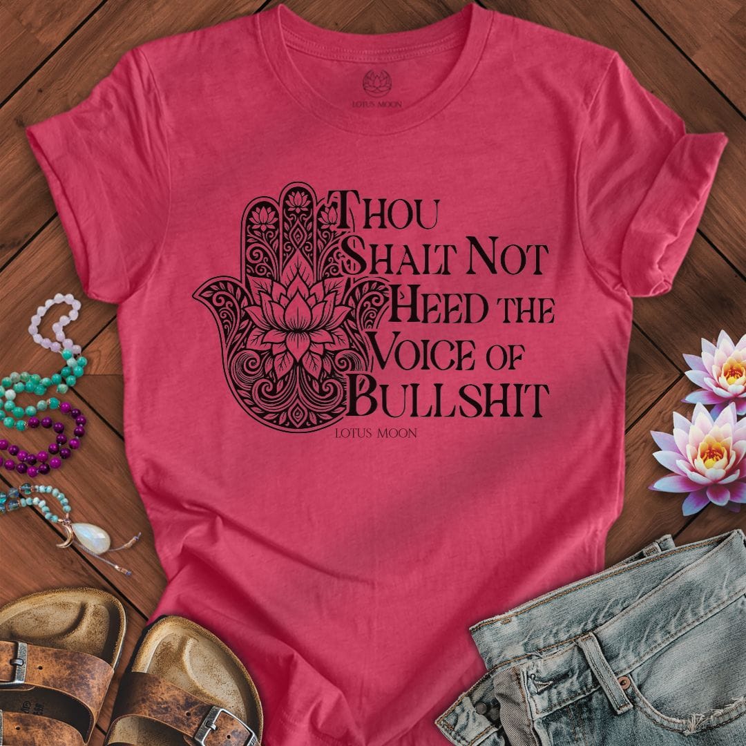 Voice of Bullshit Tee Heather Raspberry
