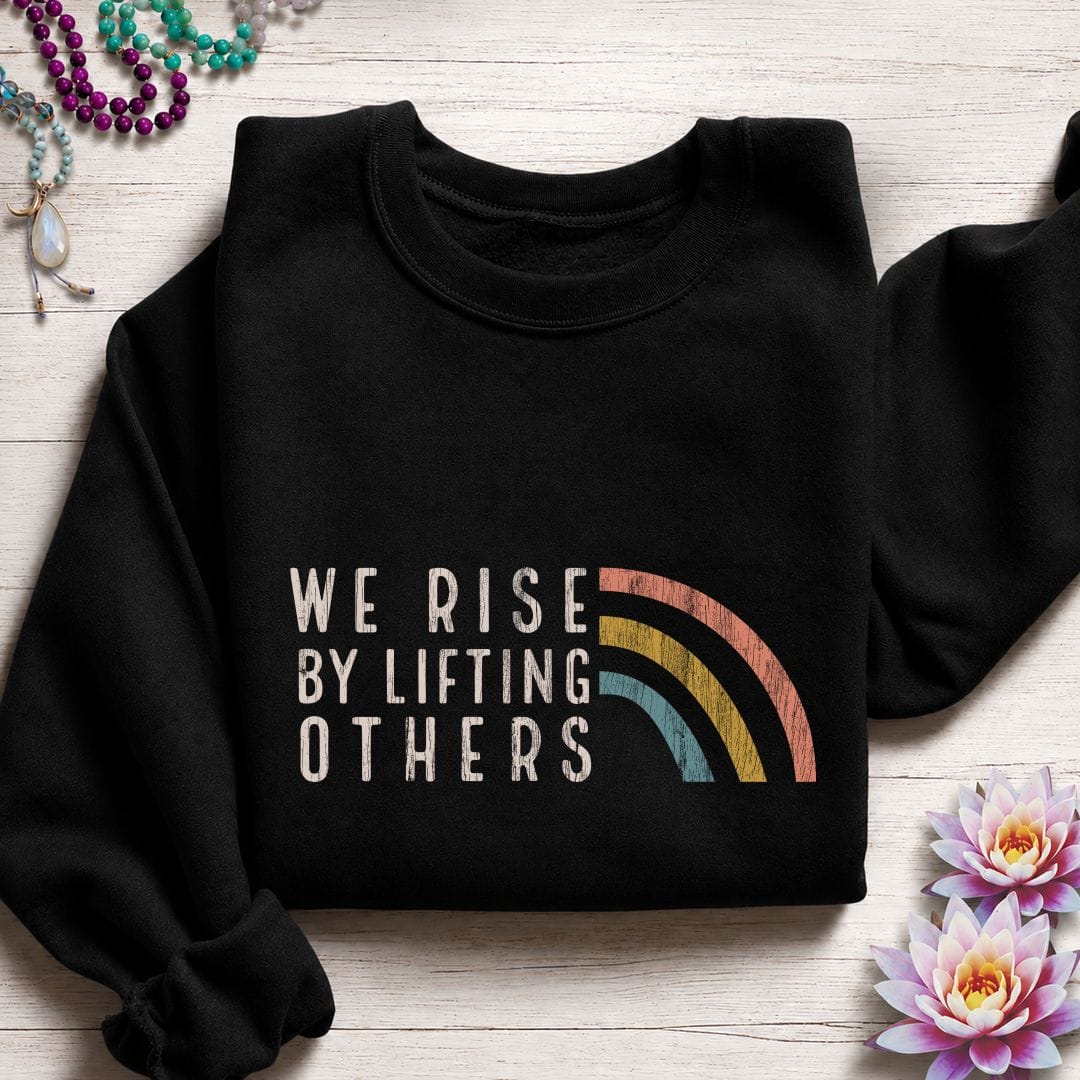 We Rise Graphic Sweatshirt Black