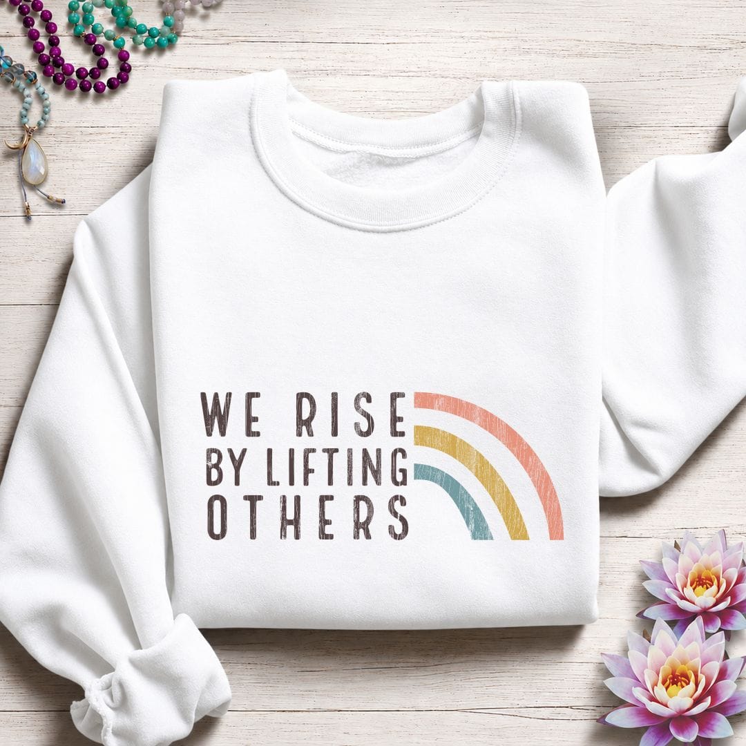 We Rise Graphic Sweatshirt White