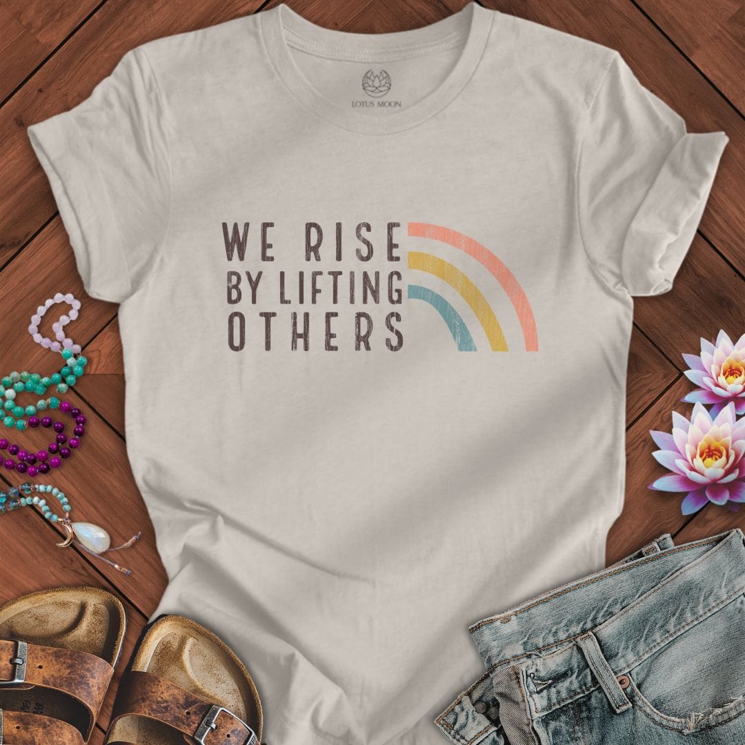 We Rise Graphic Tee Heather Dust