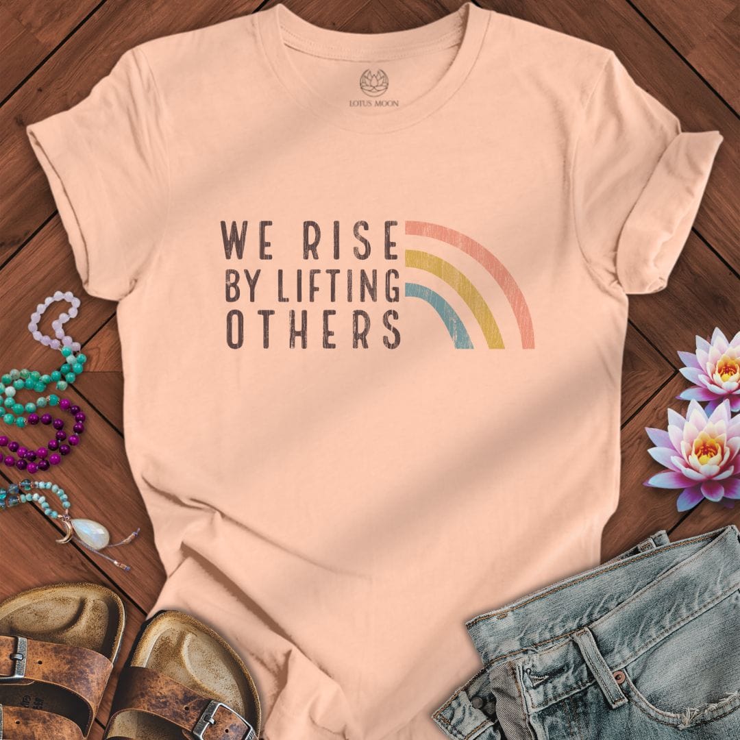 We Rise Graphic Tee Peach