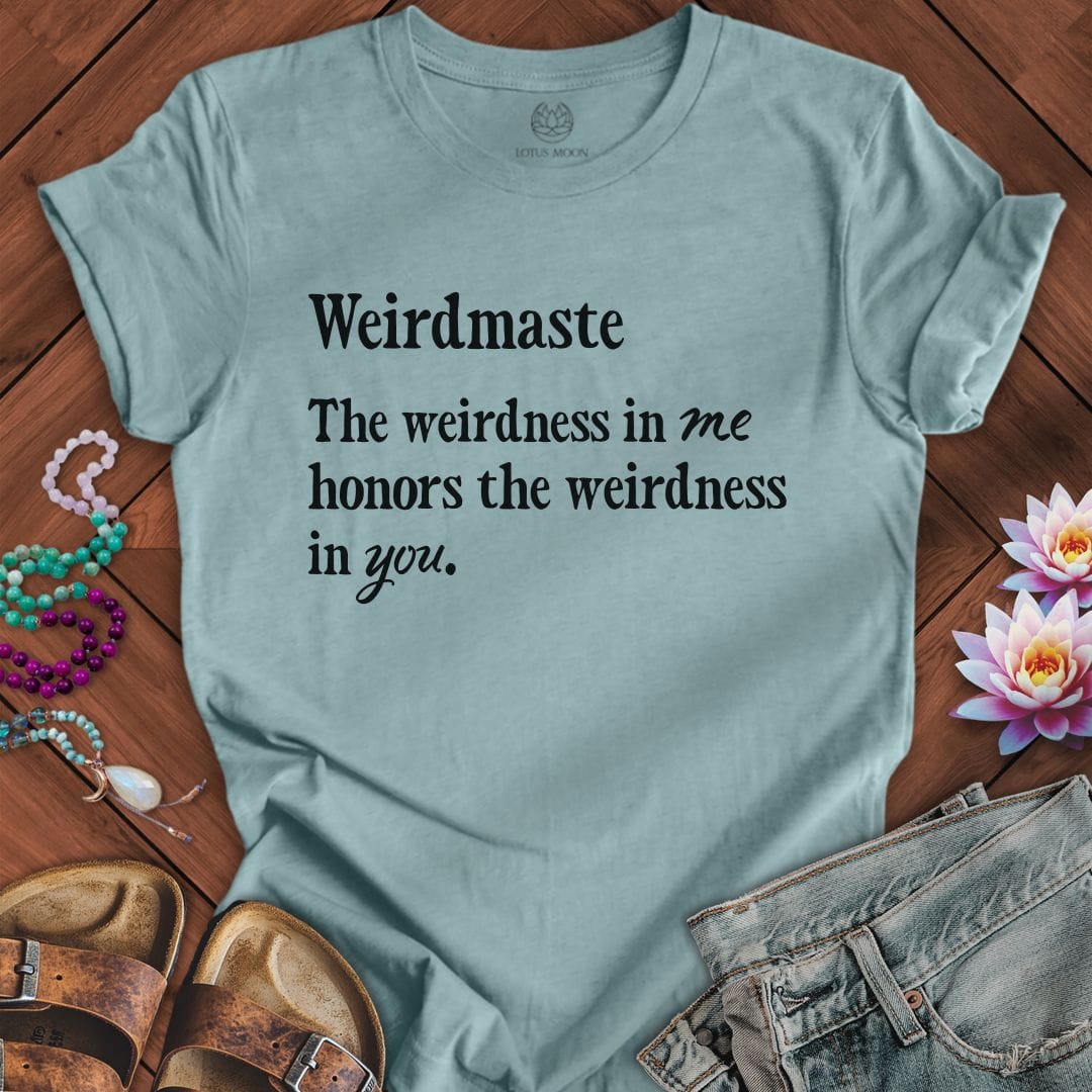 Weirdmaste Tee Heather Blue Lagoon