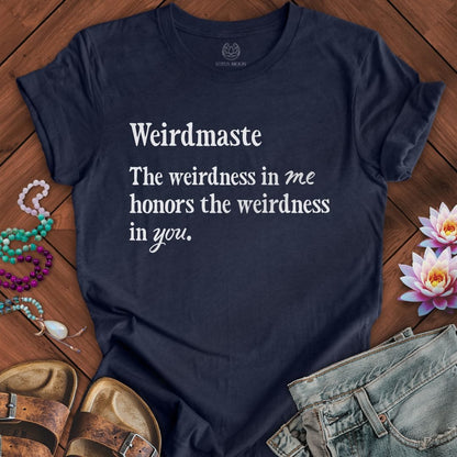 Weirdmaste Tee Heather Midnight Navy