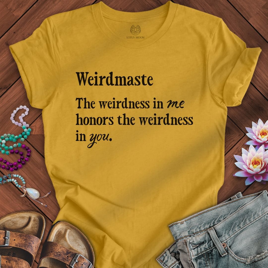 Weirdmaste Tee Heather Mustard