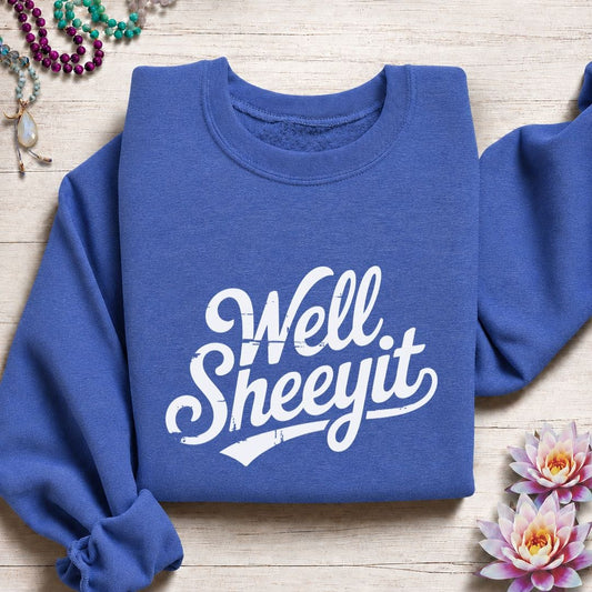 Well Sheeyit Sweatshirt Heather Sport Royal