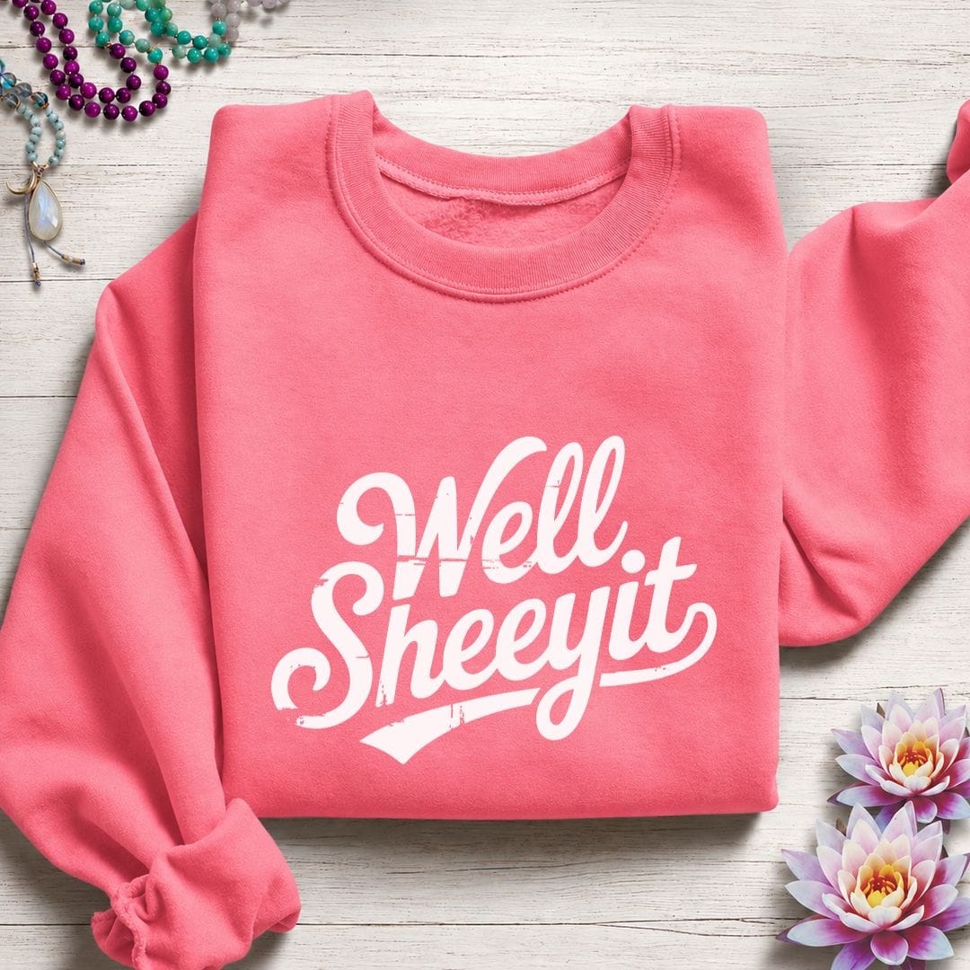 Well Sheeyit Sweatshirt Safety Pink