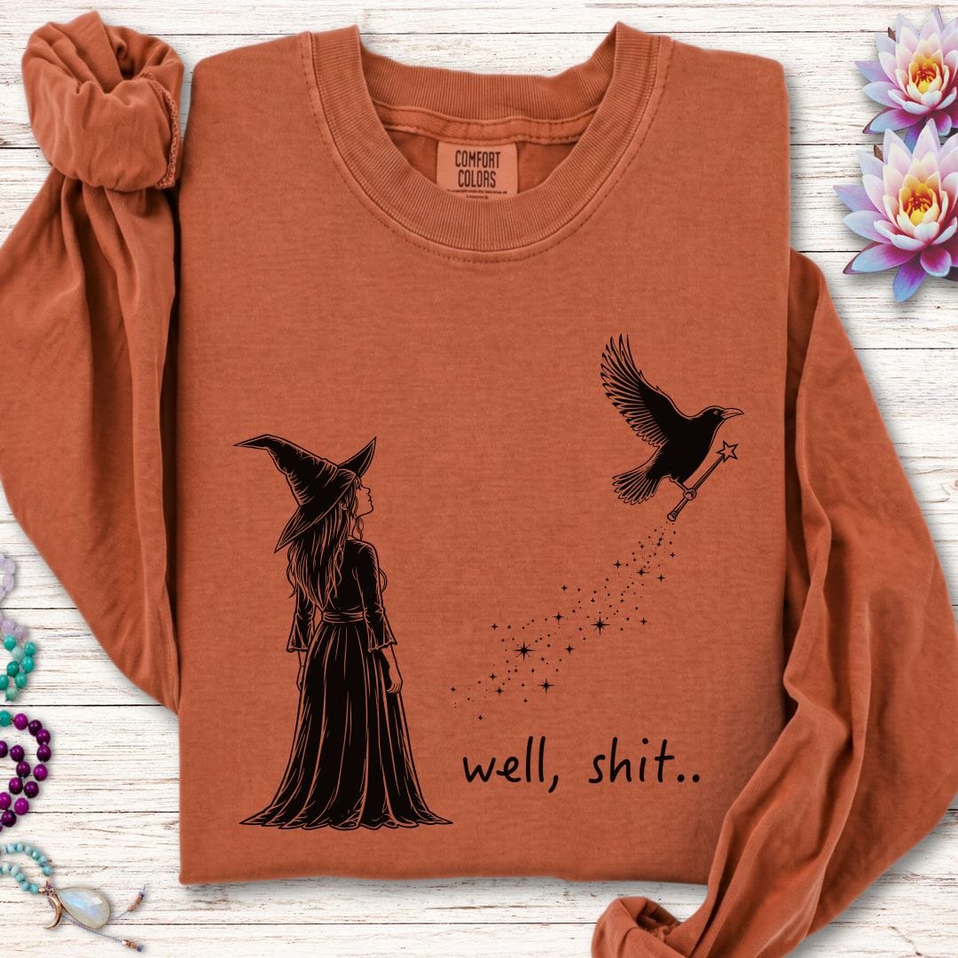 Printify Long-sleeve Well Shit Long Sleeve Tee Yam / S