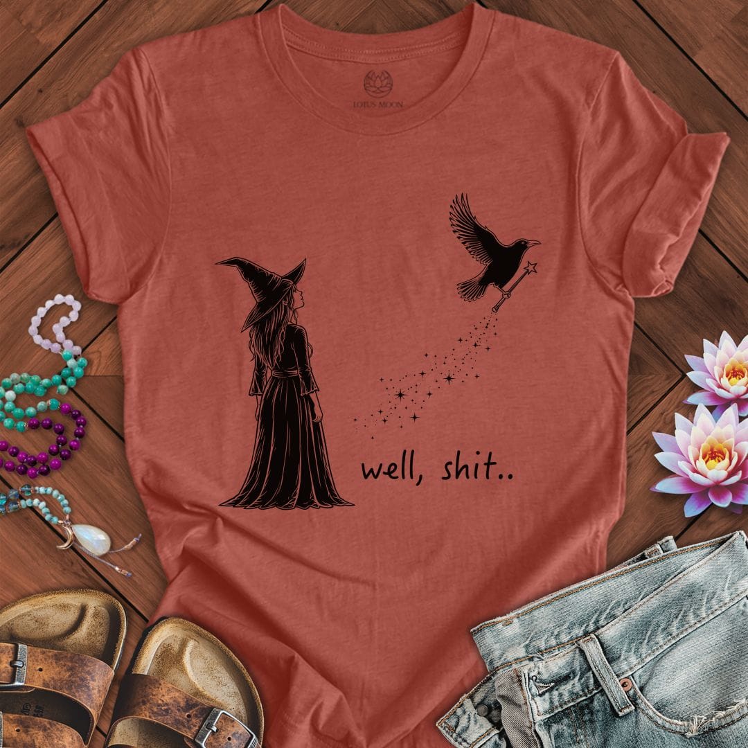 Printify T-Shirt Well Shit Tee Heather Clay / S