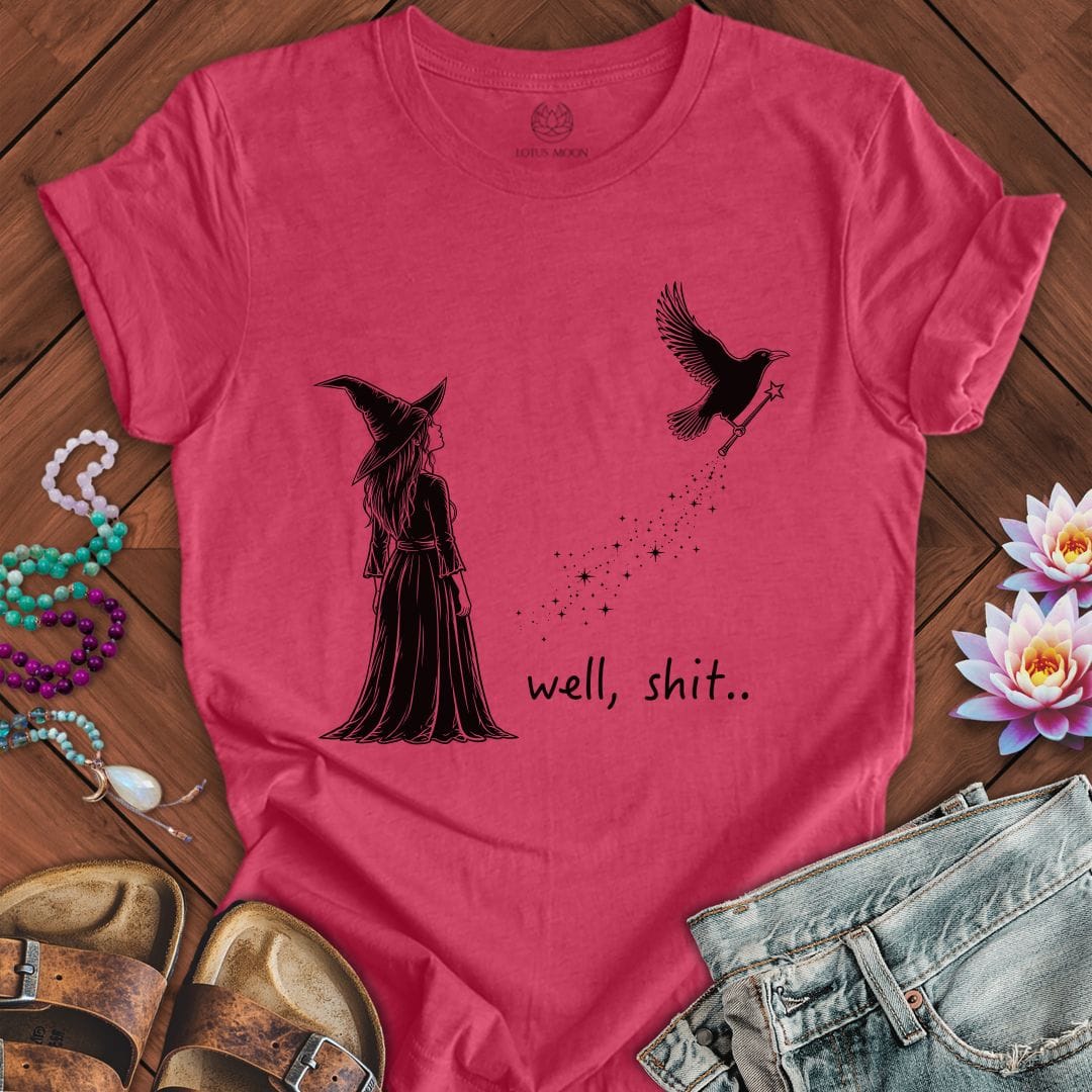 Printify T-Shirt Well Shit Tee Heather Raspberry / S